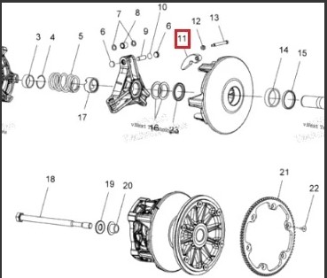 Грузик Ведущего Вариатора 10-70 Для Polaris , Articat фото 2 Грузик Ведущего Вариатора 10-70 Для Polaris , Articat фото 2