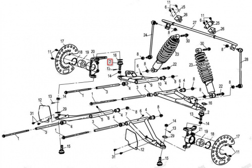 Опора шаровая CFMOTO Z6, Z8 ТБ-9030-050600 фото 2 Опора шаровая CFMOTO Z6, Z8 ТБ-9030-050600 фото 2