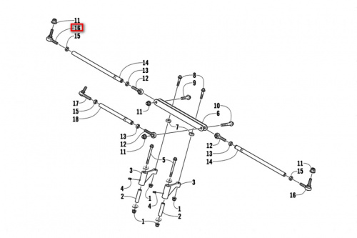 Рулевой наконечник Arctic Cat (левая резьба) SM-08411 фото 2 Рулевой наконечник Arctic Cat (левая резьба) SM-08411 фото 2