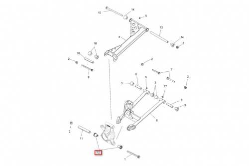 Втулка в кулак задний для квадроцикла Polaris 5437651 фото 2 Втулка в кулак задний для квадроцикла Polaris 5437651 фото 2