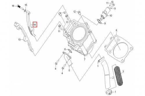 Натяжитель цепи привода распредвала ТБ-0180-023300 фото 3 Натяжитель цепи привода распредвала ТБ-0180-023300 фото 3