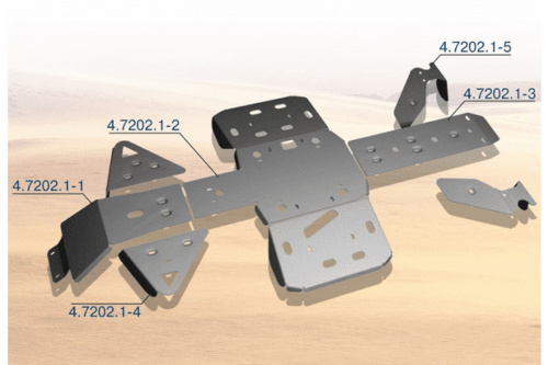 Защита днища для квадроцикла BRP Outlander 650/800 фото 4 Защита днища для квадроцикла BRP Outlander 650/800 фото 4