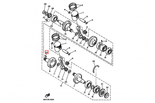   Yamaha VK 540 1988-2018 902800501400  2
