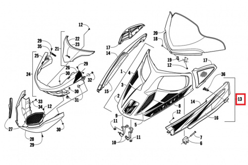 �������� ������ ������ Arctic Cat Z1 2718-560
