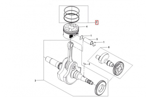 Кольца поршневые комплект Х8,Х4 ТБ-0800-0400A0 фото 2 Кольца поршневые комплект Х8,Х4 ТБ-0800-0400A0 фото 2