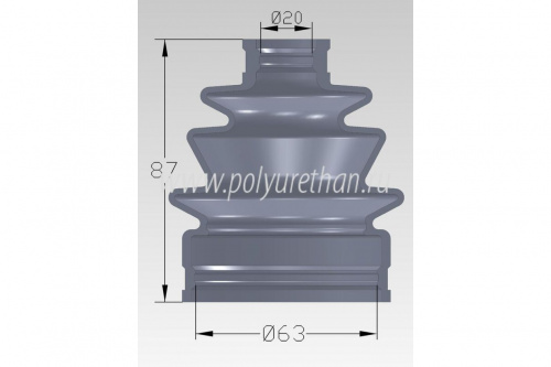 Пыльник ШРУСа внутреннего Yamaha 50-05-001-71 фото 2 Пыльник ШРУСа внутреннего Yamaha 50-05-001-71 фото 2