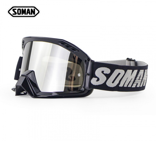 Мото Очки/эндуро Soman SM-15 (черный/прозрачное стекло) К1-00002388 Мото Очки/эндуро Soman SM-15 (черный/прозрачное стекло) К1-00002388