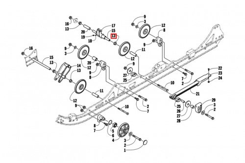 Втулка направляющей задней подвески для снегохода 3604-430 фото 2 Втулка направляющей задней подвески для снегохода 3604-430 фото 2