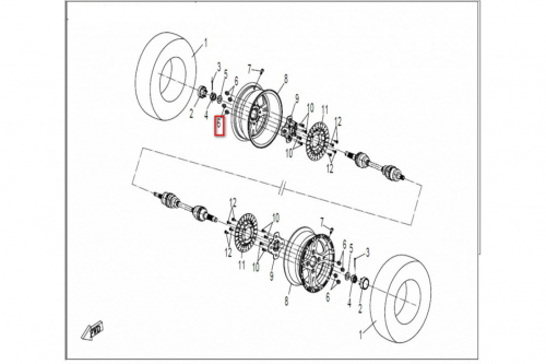 Гайка колеса ТБ-9010-070002-A000 фото 3 Гайка колеса ТБ-9010-070002-A000 фото 3