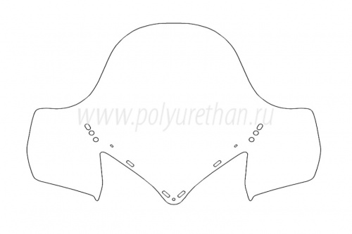 Стекло ветровое для снегохода YAMAHA VENTURE RS 2006- ( 65см, 2мм, МПК) фото 2 Стекло ветровое для снегохода YAMAHA VENTURE RS 2006- ( 65см, 2мм, МПК) фото 2