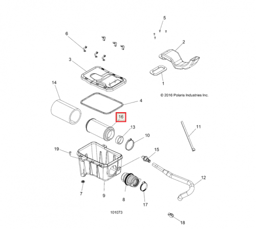 Воздушный фильтр Polaris AT-07043 фото 2 Воздушный фильтр Polaris AT-07043 фото 2