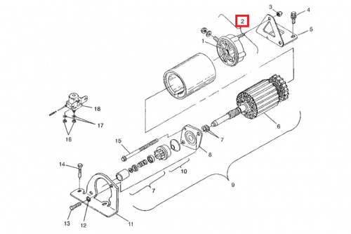 Ремкомплект стартера 2200758 Ремкомплект стартера 2200758