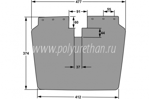 Брызговик задний для снегохода 400 мм фото 2 Брызговик задний для снегохода 400 мм фото 2