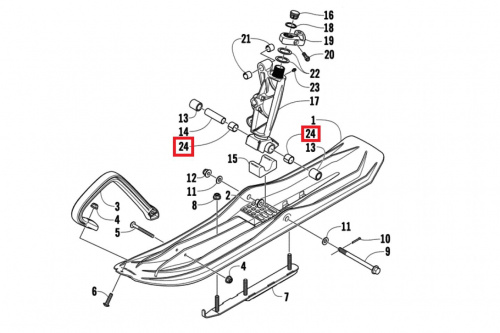 Втулка пальца передней ступицы 0603-158 Втулка пальца передней ступицы 0603-158