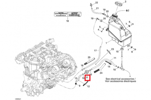 Фильтр масляный Yamaha, BRP 07-246-08 фото 3 Фильтр масляный Yamaha, BRP 07-246-08 фото 3