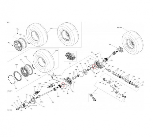 Сальник заднего привода для квадроциклов Can-Am G2 фото 2 Сальник заднего привода для квадроциклов Can-Am G2 фото 2