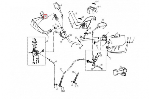 Защита рук правая Х8 ТБ-7020-100203 фото 3 Защита рук правая Х8 ТБ-7020-100203 фото 3