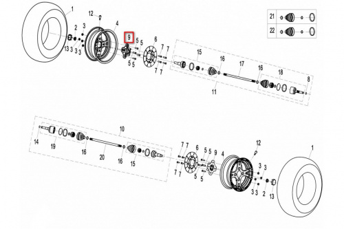 Ступица передняя ТБ-9010-070001-1000 фото 2 Ступица передняя ТБ-9010-070001-1000 фото 2