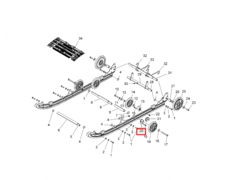Опора Ролика Задней Подвески Для Polaris 5630399 фото 2 Опора Ролика Задней Подвески Для Polaris 5630399 фото 2