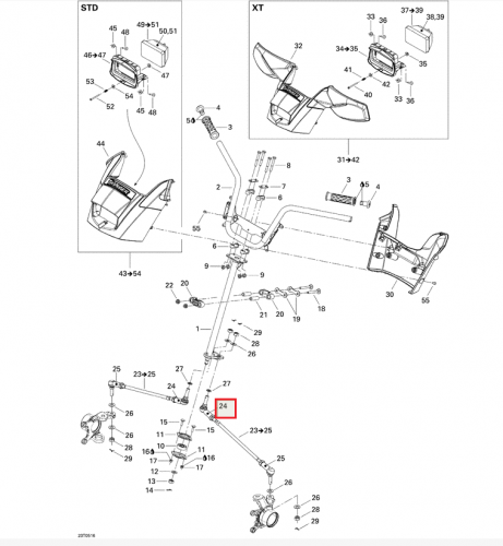   Honda, Can Am ,Yamaha Rhino, TRX ( ) 53157HP5003  2
