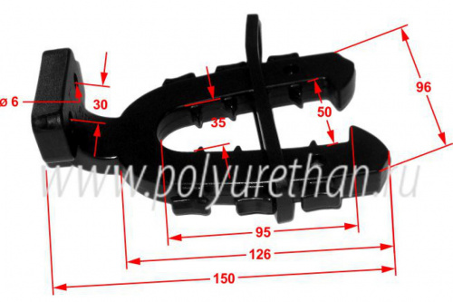 Крепление рогатка (малое) с изогнутым основанием фото 3 Крепление рогатка (малое) с изогнутым основанием фото 3
