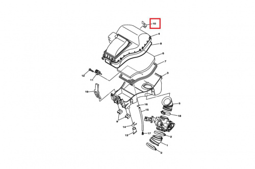 Защёлка корпуса воздушного фильтра 3B4144240000 фото 2 Защёлка корпуса воздушного фильтра 3B4144240000 фото 2