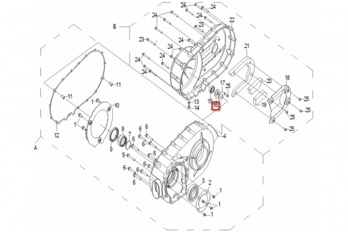 Сальник корпуса вариатора 17x35x5 ТБ-0180-013207 фото 2 Сальник корпуса вариатора 17x35x5 ТБ-0180-013207 фото 2