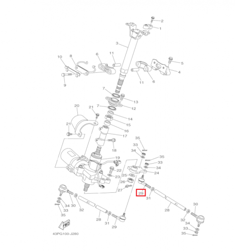 Рулев наконечник Arctic Cat, Yamaha (прав резьба) AT-08125 фото 3 Рулев наконечник Arctic Cat, Yamaha (прав резьба) AT-08125 фото 3
