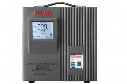 Стабилизатор напряжения однофазный Ресанта АСН 300 Стабилизатор напряжения однофазный Ресанта АСН 300