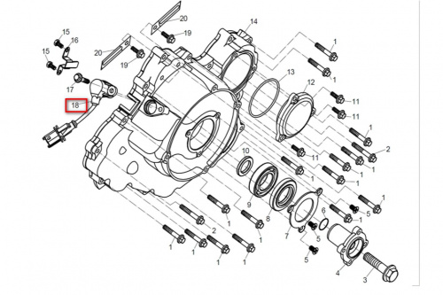 Датчик положения коленвала Х8 ТБ-0800-014100-1000 фото 2 Датчик положения коленвала Х8 ТБ-0800-014100-1000 фото 2