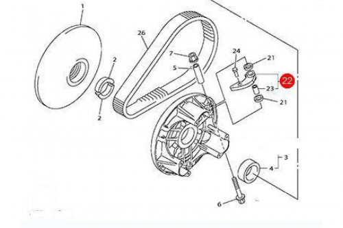 Грузик ведущего вариатора для снегохода VK 540 IV 8AT176051000 фото 2 Грузик ведущего вариатора для снегохода VK 540 IV 8AT176051000 фото 2