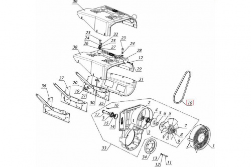 Ремень вентиляторный PIX 10-645 10-645 фото 2 Ремень вентиляторный PIX 10-645 10-645 фото 2