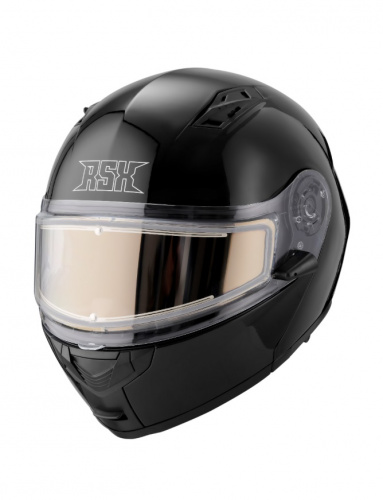 Шлем модуляр RSX Spark (HS159) Winter желтые очки черный M Шлем модуляр RSX Spark (HS159) Winter желтые очки черный M