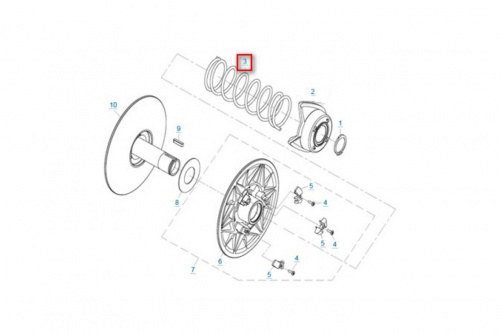 Пружина ведомого шкива CVTech 0800-052003 ТБ-0800-052003 фото 2 Пружина ведомого шкива CVTech 0800-052003 ТБ-0800-052003 фото 2