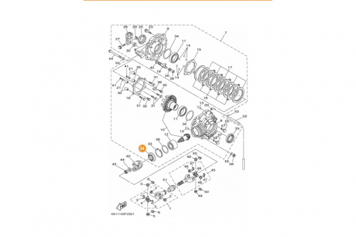 Сальник хвостовика заднего редуктора 4S1G61630100 4S1G61630100 фото 3 Сальник хвостовика заднего редуктора 4S1G61630100 4S1G61630100 фото 3