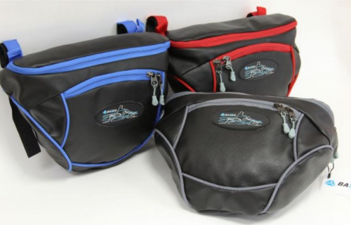 Сумка на руль снегохода универсальная LS черно-серая Сумка на руль снегохода универсальная LS черно-серая