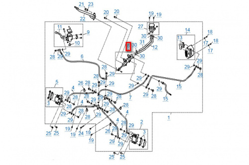 Тормозной цилиндр главной тормозной системы Х8 ТБ-7020-080110 фото 2 Тормозной цилиндр главной тормозной системы Х8 ТБ-7020-080110 фото 2