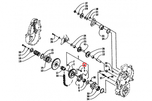 Палец фиксатор шестерни КП для снегохода Arctic Ca 0602-133 фото 2 Палец фиксатор шестерни КП для снегохода Arctic Ca 0602-133 фото 2