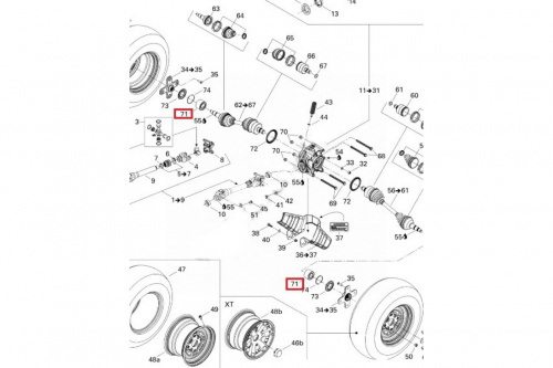 Подшипник ступицы передний/задний Can-Am Outlander 293350040 фото 2 Подшипник ступицы передний/задний Can-Am Outlander 293350040 фото 2