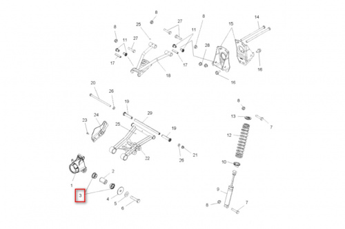 Комплект втулок подвески для квадроцикла Polaris AT-04178 фото 2 Комплект втулок подвески для квадроцикла Polaris AT-04178 фото 2