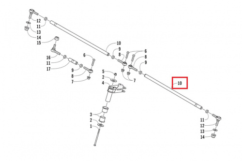 Рулевая тяга TUBE, TIE ROD-SPINDLE 1605-088 фото 3 Рулевая тяга TUBE, TIE ROD-SPINDLE 1605-088 фото 3