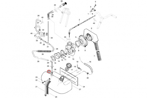 Фильтр топливный в бак Polaris 07-241 фото 2 Фильтр топливный в бак Polaris 07-241 фото 2