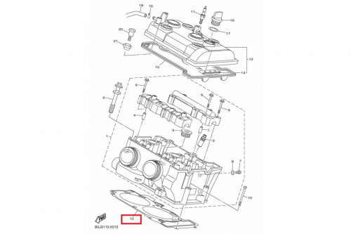 Прокладка ГБЦ 8GC111810000 Прокладка ГБЦ 8GC111810000