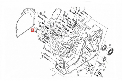 Прокладка 1 корпуса вариатора CFMOTO X8 ТБ-0800-012001 фото 2 Прокладка 1 корпуса вариатора CFMOTO X8 ТБ-0800-012001 фото 2