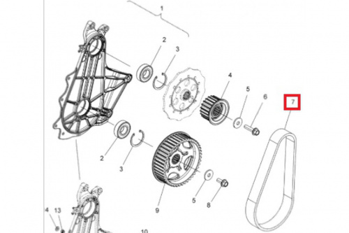 Ремень КПП для снегоходов Polaris моделей Pro RMK c двигателями 600-800. фото 3 Ремень КПП для снегоходов Polaris моделей Pro RMK c двигателями 600-800. фото 3