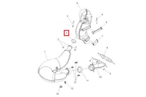 Кольцо глушителя RMK 5211688 5211688 фото 2 Кольцо глушителя RMK 5211688 5211688 фото 2
