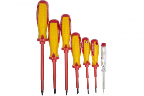 Набор диэлектрических отверток до 1000В, MATRIX PROFESSIONAL Набор диэлектрических отверток до 1000В, MATRIX PROFESSIONAL