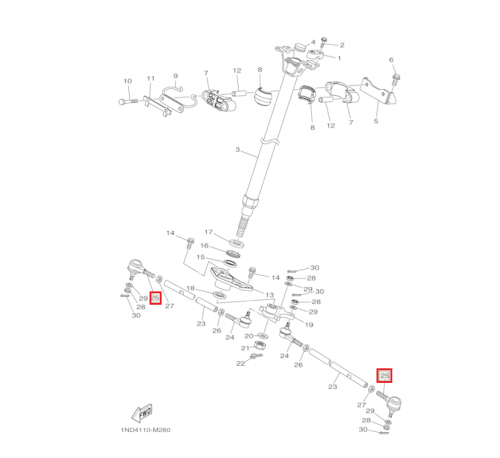 Рулев наконечник Arctic Cat, Yamaha (левая резьба) AT-08125-1 фото 2 Рулев наконечник Arctic Cat, Yamaha (левая резьба) AT-08125-1 фото 2