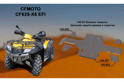 ������ ����� � ����� ATV CFMoto CF 500-X5/CF625-X6