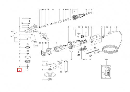 Кольцо уплотнительное для болгарки (УШМ) METABO W 12-125 Quick Кольцо уплотнительное для болгарки (УШМ) METABO W 12-125 Quick